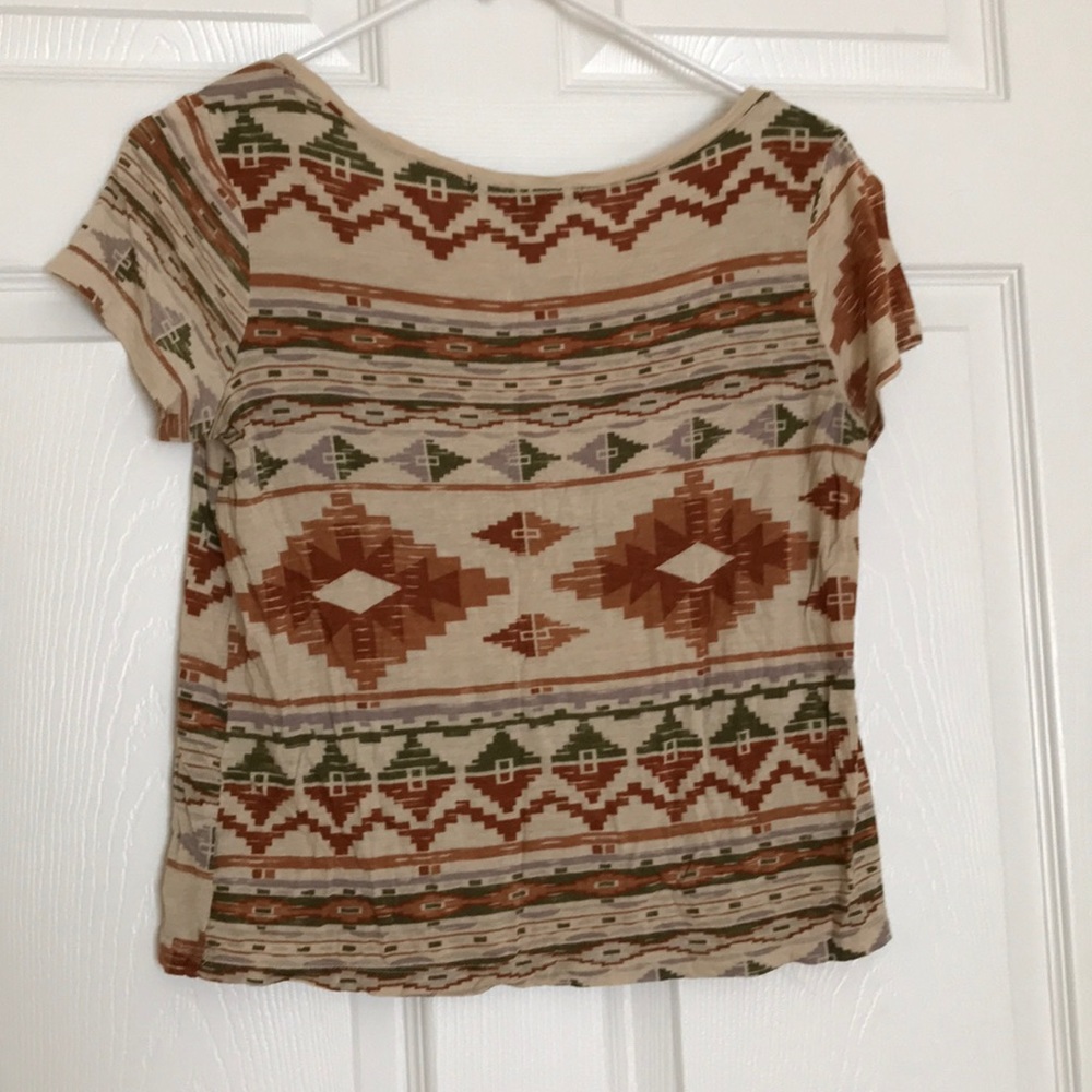 Patterned crop top - Picture 2 of 3
